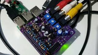 Raspberry Pi VIDEO COMPONENTE YPBPR Hat Adaptador GPIO [upl. by Yesrod]