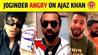 Joginder vs Ajaz Khan Clash 😲  Joginders Epic Reply to Ajaz Khan  Elvish Yadav [upl. by Araiet580]