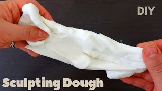 Homemade clay  super easy  sculpting dough  Air Hardening  flexible [upl. by Ilwain]