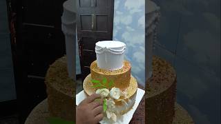 Simple Rose Cake Design 😱😍  shortvideo trending cake ytshorts shortsfeed viralshort shorts [upl. by Sirrad]