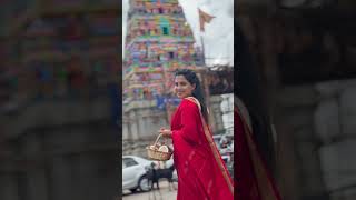 Temple visits 🙏🏻🙏🏻  Anupa Satish  Kannada songs  Yelu shiva  Halunda Tavaru  Saree [upl. by Westleigh743]