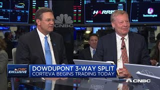 Watch CNBCs full interview with DowDuPont and Corteva executives on the split [upl. by Nivrae]