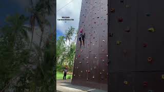 First time nating mag Wall climbing Batis Aramin Resort Experience the Adventure time ytshorts [upl. by Nedmac888]