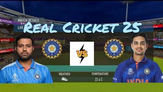 Rohit❤ vs Ishan💜  Real Cricket 24  Righty 11 vs Lefty 11 [upl. by Rramel]