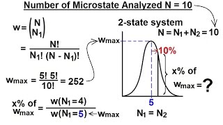 Physics 325 Statistical Thermodynamics 9 of 39 Number of Microstates Analyzed N10 [upl. by Alvan]