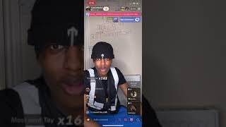 Girl’s beefing on tiktok live 😱 ezekielthe1st [upl. by Llerad]