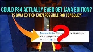 Minecraft PS4  COULD WE EVER ACTUALLY GET JAVA EDITION  Is PS4 Java Edition Possible For Console [upl. by Gellman681]