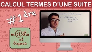 Calculer les premiers termes dune suite 1  Première [upl. by Nnaer570]