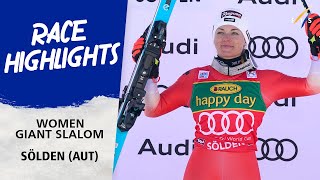 Highlights Women Giant Slalom Solden 2023 I Audi FIS Ski Alpine World Cup [upl. by Esojnauj833]