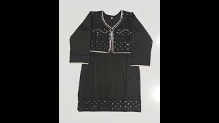 Jacquard Lawn Shirt Embroidered 2022  5 Years To 15 Years  Kids Frock Design 2022  Youtube Shorts [upl. by Riegel]