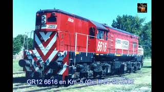 Locomotoras GR12 de Ferroexpreso Pampeano [upl. by Jenei534]