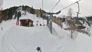 Wilbere lift at Snowbird 25 Feb 2023 [upl. by Akyssej]