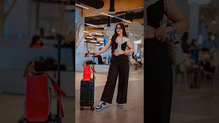 Airport Pose Ideas  Travel poses  photography  Minisha Pathak shorts pose travelphotography [upl. by Crooks177]