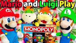 Crazy Mario Bros Mario and Luigi Play Monopoly 2 [upl. by Rojam29]