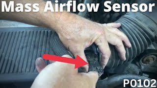 How to clean or replace a Mass Airflow Sensor on a GMC Yukon [upl. by Sanferd]