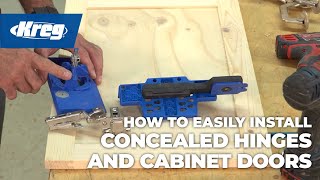 How To Easily Install Concealed Hinges amp Cabinet Doors [upl. by Maze664]