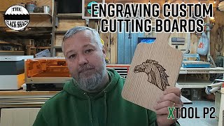 Engraving custom cutting boards on the xTool P2 [upl. by Nylarac]