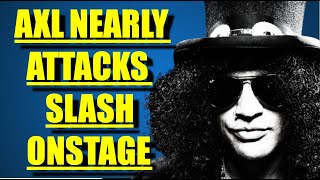 Axl Rose Threatens to Fight Slash Onstage Guns N Roses Concert [upl. by Laidlaw]