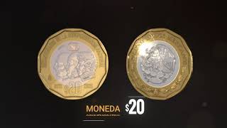 Moneda de 20 pesos conmemorativa del Bicentenario de la Independencia Nacional [upl. by Htabmas]