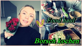 ICH KOCHE MIT EUCH BORSCH LIVE EINKAUF Nats lifestyle [upl. by Turtle223]