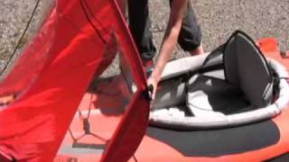 AirKayakscom RapidUp Kayak amp Canoe Sail from Advanced Elements [upl. by Starlene]