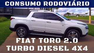 Fiat Toro 20 Diesel 4x4 Volcano 2017  Teste de Consumo Rodoviário  Teste na Bomba [upl. by Kaycee911]