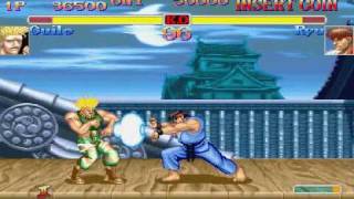 CPS2 Hyper Street Fighter II The Anniversary Edition  Guile [upl. by Aelhsa232]