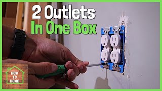 How to Wire 2 Outlets In One Box  Wiring a Double Receptacle the Correct Way [upl. by Hackney]