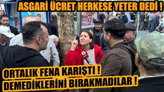 Asgari ücretle herkes geçinebilir dedi ORTALIK FENA KARIŞTI  Demediklerini bırakmadılar [upl. by Hallvard56]