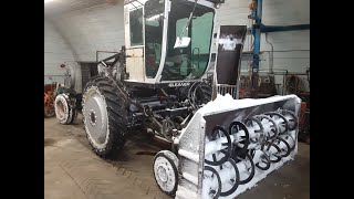 Combine converted to snowblower [upl. by Malony]