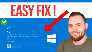 How To Fix CrowdStrike Blue Screen Death csafentsys Blue Screen Error EASY FIX [upl. by Shama]