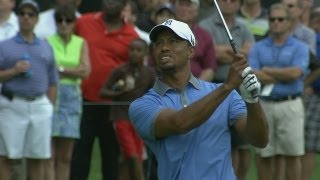 Tiger Woods shoots 61 in Round 2 of Bridgestone Invitational [upl. by Ahsieuqal389]