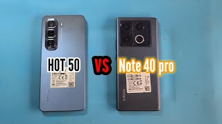 infinix hot 50 vs infinix note 40 pro speed test [upl. by Adalbert868]