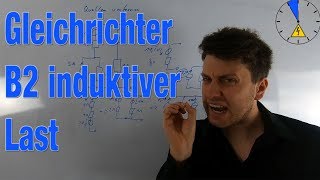 Gleichrichter mit induktiver Last B2 Schaltung Strom und Spannungsverlauf [upl. by Merle]