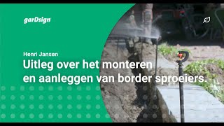 Een beregeningsinstallatie voor de tuin border beregeningssysteem [upl. by Viens]