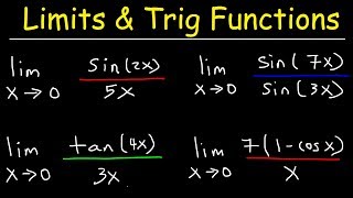 Limits of Trigonometric Functions [upl. by Albur]