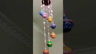 Jhumar diy from Waste Diyas diy jhumar diyadecor short viral trending [upl. by Ahsitnauq]