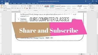Change Case in MSWord  How to use change case option  Change case [upl. by Lupien]