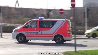 NEF MIT PRESSLUFT DEM RTW HINTERHER Berufsfeuerwehr Bremerhaven [upl. by Ledeen]