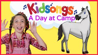 A Day At Camp by Kidsongs  Camp Songs for Kids  Hokey Pokey Dance  Camp fire Songs  PBS Kids [upl. by Ettegdirb]