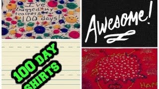 100 DAYS OF SCHOOL SHIRT AND PROJECT [upl. by Clarey]