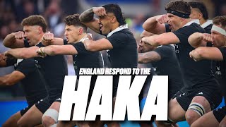 ENGLAND RESPOND TO THE HAKA  AUTUMN NATIONS SERIES [upl. by Aminta516]