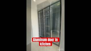 This kitchenampcloset has an aluminum doorhowtomake design aluminiumwindow decoration [upl. by Gnel]