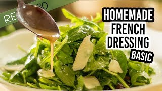 Homemade French Salad Dressing with olive oil and garlic [upl. by Curran]