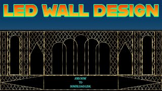 LED WALL DESIGN FREE DOWNLOAD LINK JOINvfxmehra [upl. by Iturhs]