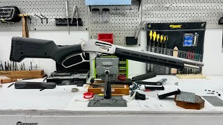 New Magpul Enhanced Lever Furniture install HowTo on Marlin 1895 [upl. by Aihsoj]