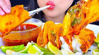 ASMR Birria Tacos DIPPED in Consommé NO TALKING Eating Sounds ASMR Phan [upl. by Mllly935]