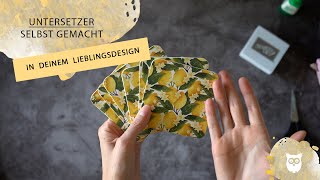 DIY Untersetzer  schnell  einfach  schön [upl. by Nohcim331]