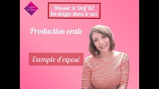 Production orale Delf B2exemple dexposé Sujet le télétravail [upl. by Ibrad]