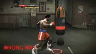 Boxer Training Heavy bag push [upl. by Hendrika]